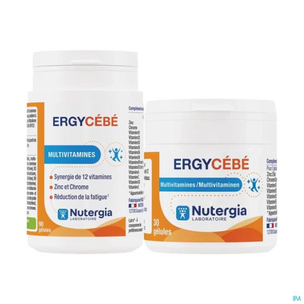 Ergycebe Pack 3 Mois + 1 Gratis Caps 120