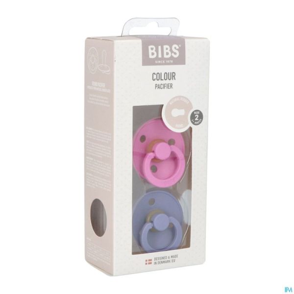 Bibs 2 Fopspeen Duo Bubblegum/peri