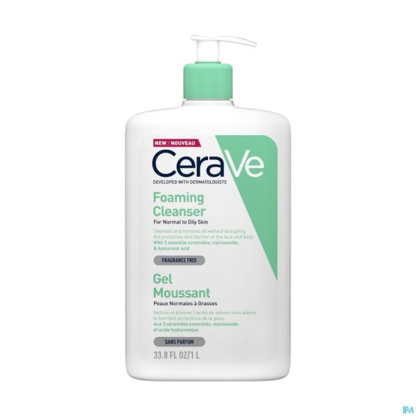 Cerave Nettoyant Moussant Pompe Fl 1L