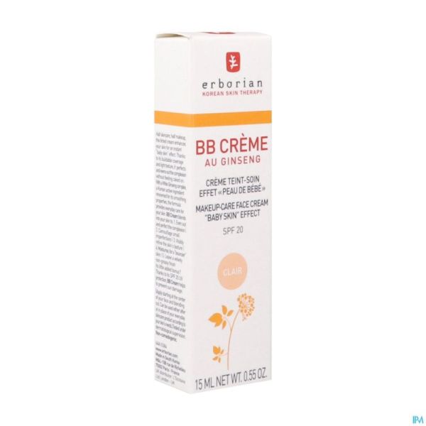 Erborian Bb Family Bb Creme Clair 15ml Nf