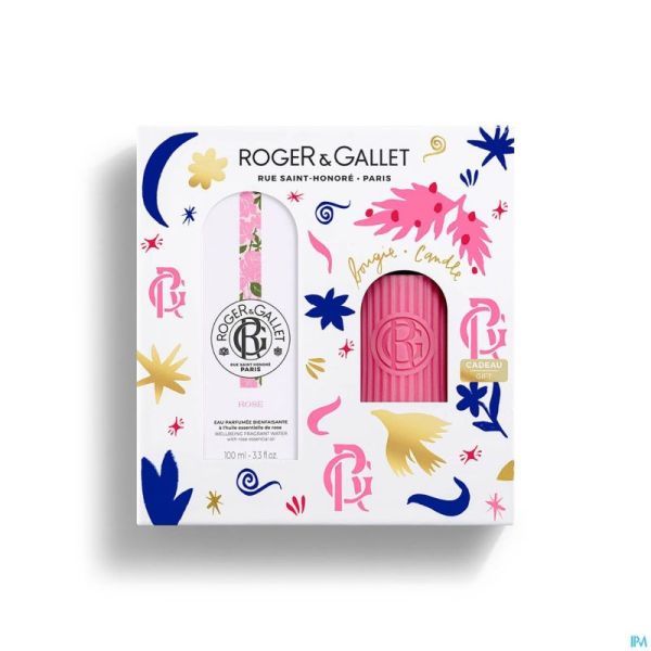 Roger&gallet Kerstset Rose 100ml + Kaars