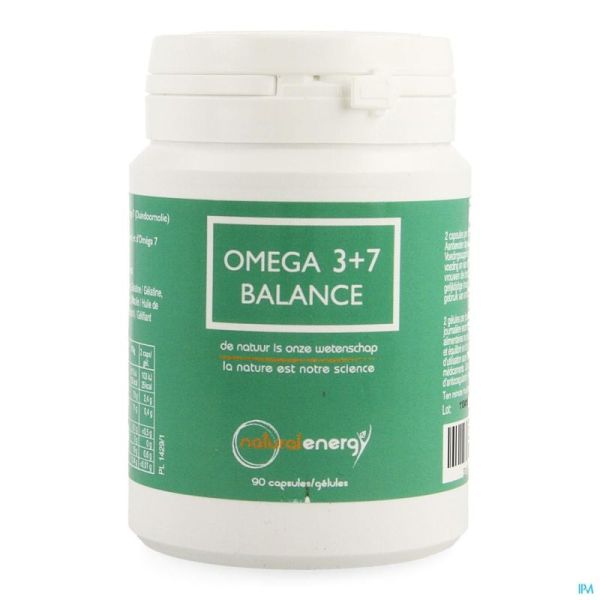Omega 3+7 balance caps 90 natural energy labophar