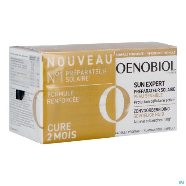 Oenobiol Sun Expert Gev. Huid Caps 2x30