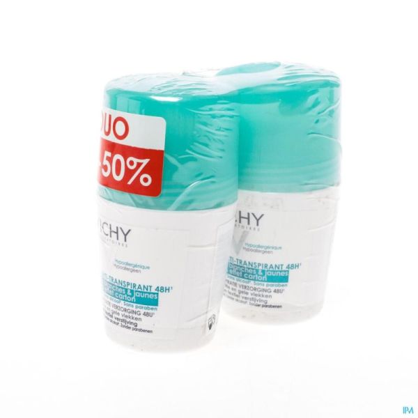 Vichy Deo A/Trace Bille 48H Duo 2X50Ml