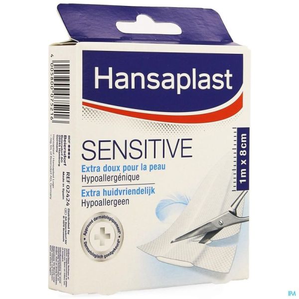 Hansaplast Sensitive 1Mx8Cm