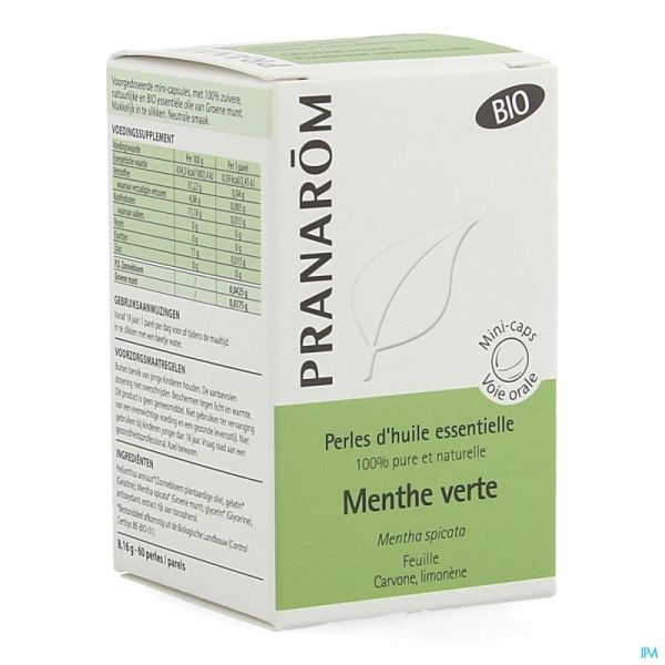 Perles Bio Menthe Verte Hle Ess 60