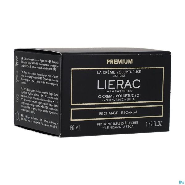 LIERAC PREMIUM CREME VOLUPTUEUSE RECHARGE 50ML