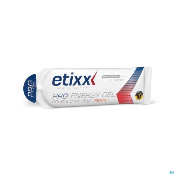Etixx Double Carb Energy Gel Proline Peach 1x60ml