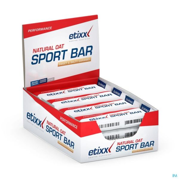 Etixx Natural Oat Bar Sweet&Salty Caramel 12X55G