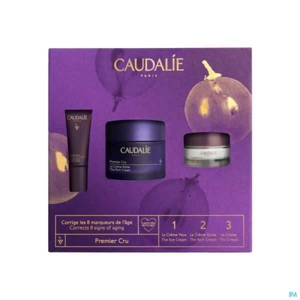 CAUDALIE COFFRET PREMIER CRU CREME RICHE 3 PROD.