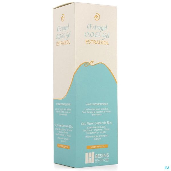 Oestrogel 0,06% Gel Fl Pompe Dos. 1 X 80G