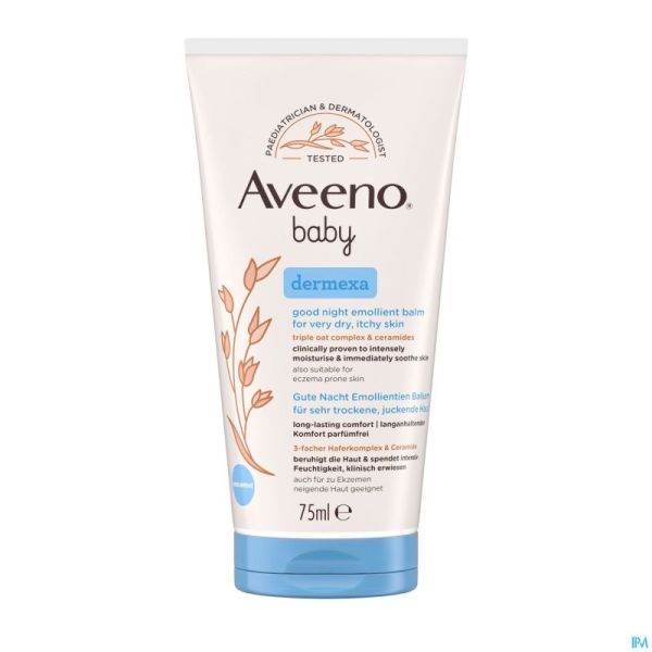 AVEENO BABY DERMEXA BAUME EMOLLIENT BONNE NUIT75ML