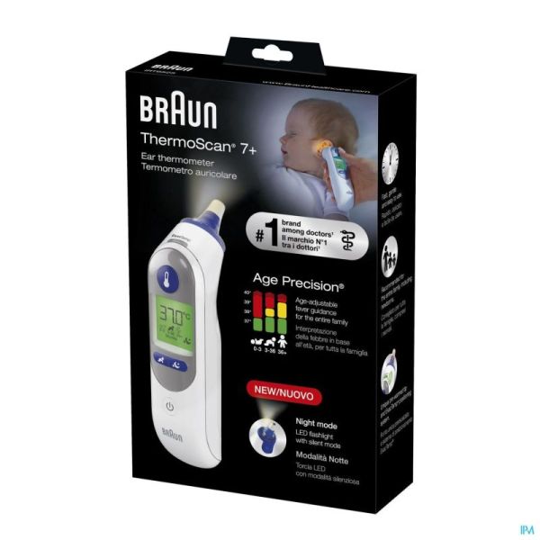 Braun Thermoscan 7+ Thermometre Auriculaire