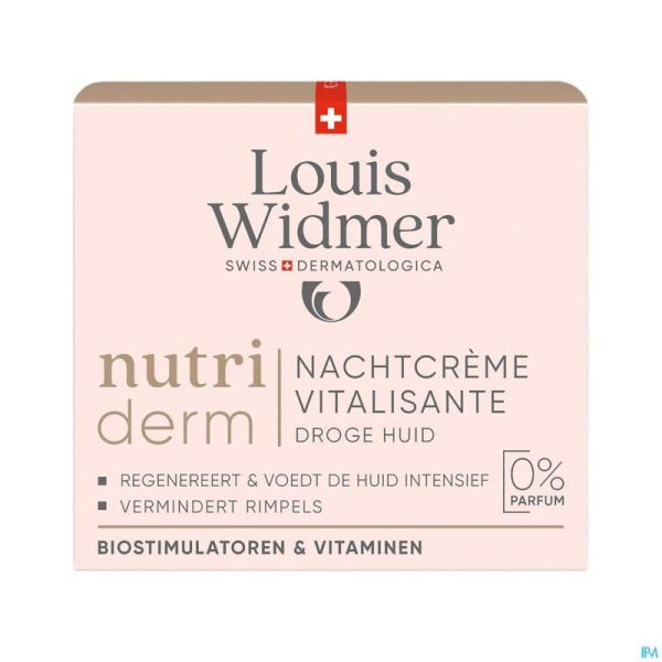 Widmer Nutriderm Nachtcrème Vitalisante Zonder Parfum 50ml