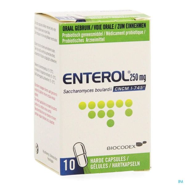 Enterol 250 Mg Caps Harde Dur 10 X 250 Mg