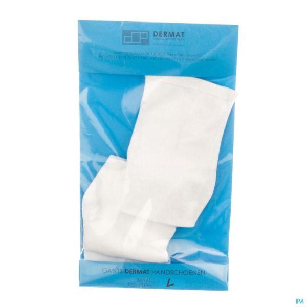 Dermat Gants 2 Large 100% Coton