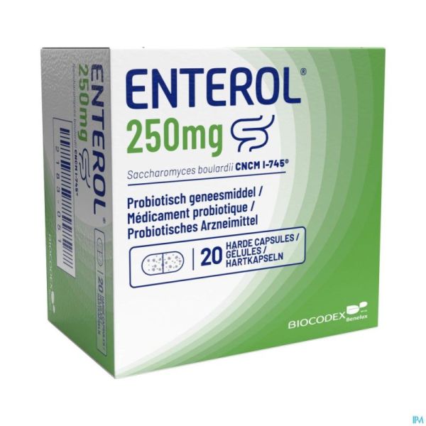 Enterol 250 Mg Caps Harde Dur 20 X 250 Mg