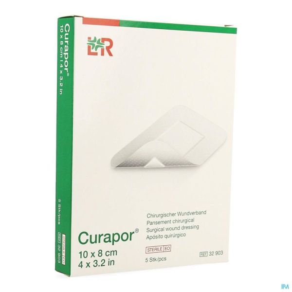 Curapor Verb Chirurg. Steriel 10cmx 8cm 5 32903