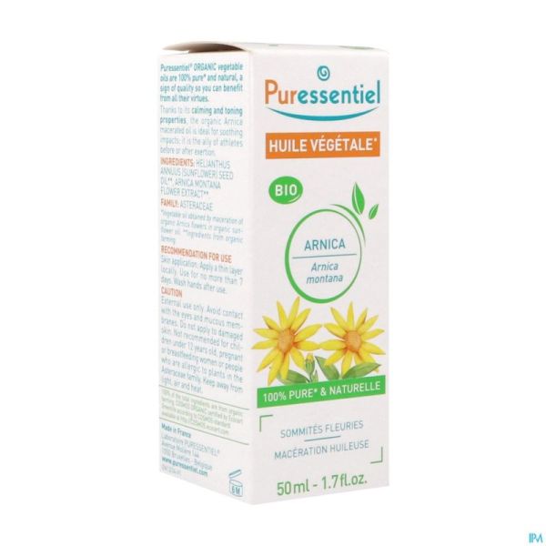 Puressentiel Huile Vegetale Bio Arnica 50ml