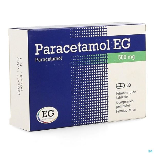 Paracetamol Eg 500 Mg Comp Pell 30