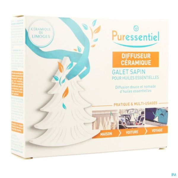 Puressentiel diffuseur ceramique galet sapin