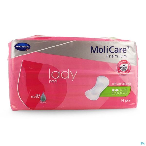 Molicare Premium Lady Pad 2 Drops 26,5X11Cm 14