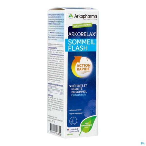 Arkorelax sommeil flash spray 20ml