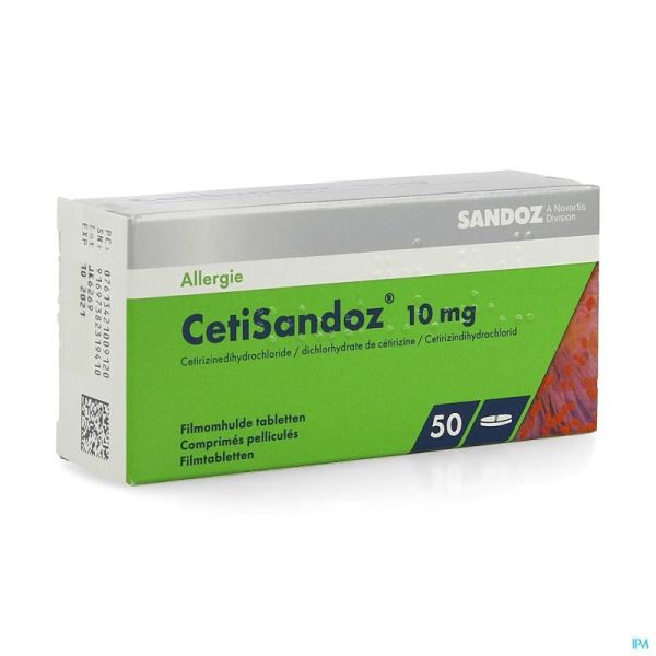 Cetisandoz Sandoz Comp 50 X 10 Mg