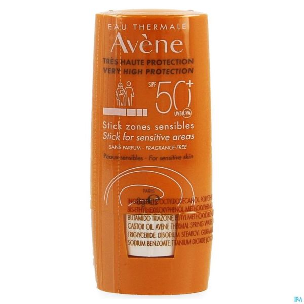 Avene Sol Ip50+ Stick Zones Sensibles 8Ml