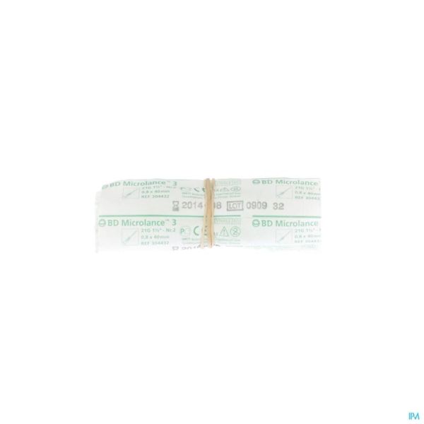 Bd microlance 3 aig. 21g 1 1/2 rb 0,8x40mm vert 10