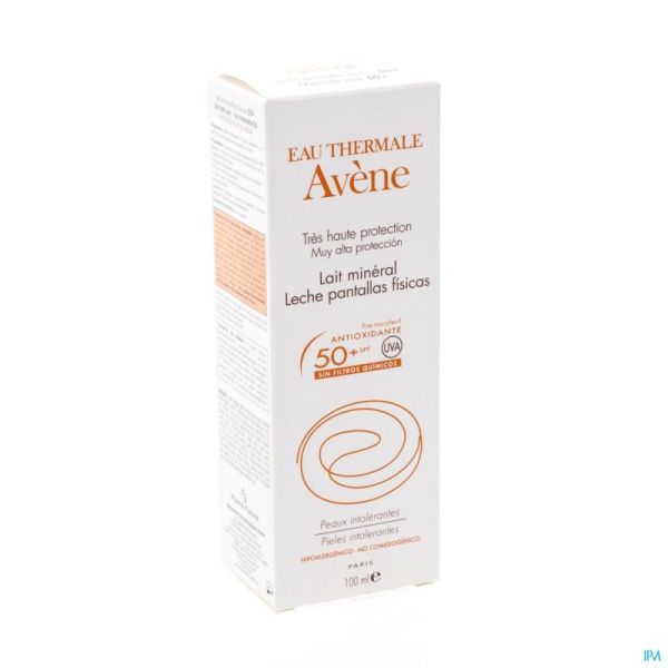 Avene Sol Ip50+ Lait Minerale T.haute Prot. 100ml