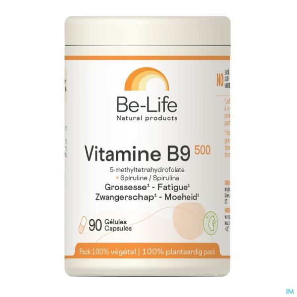 Vitamine B9 500 Be Life Caps 90