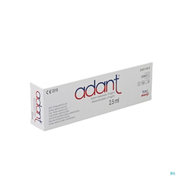 Adant sol 1% inj intra articul. 1 x 2,5ml