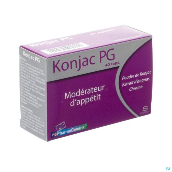 Konjac Pg Pharmagenerix Caps 40