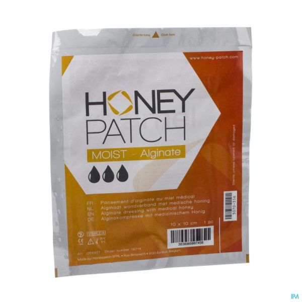 Honeypatch Moist Pans Alg. Ster 10X10Cm 1 1058921