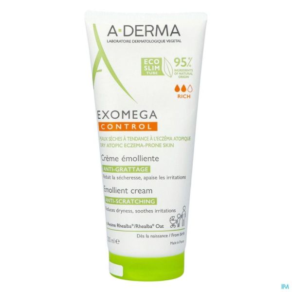 Aderma Exomega Control Creme Emollient 200ml