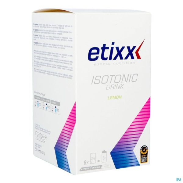 Etixx Isotonic Lemon Pdr 8x35g