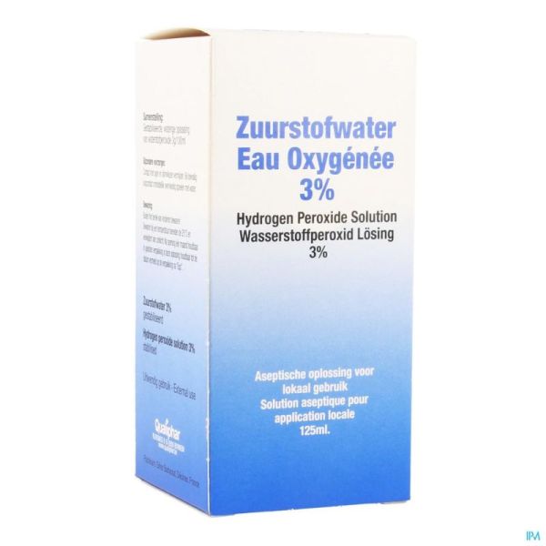 Eau oxygene 3% qualiphar 125ml