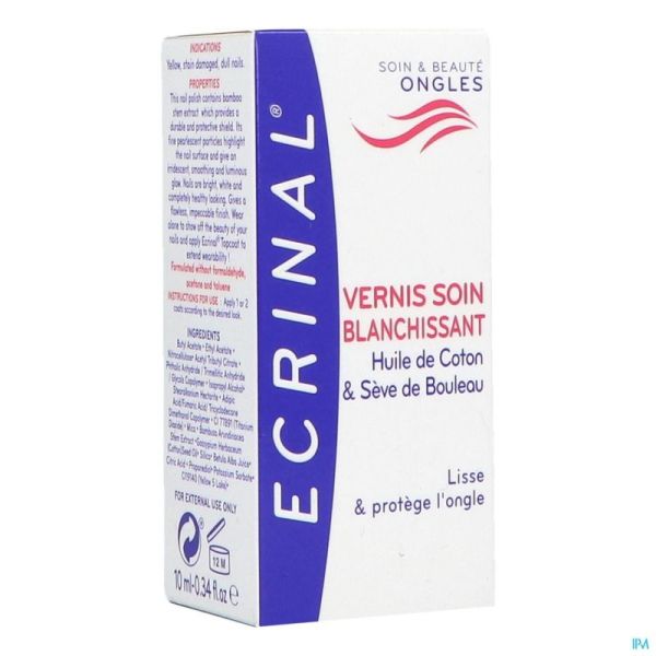 Ecrinal Vernis Blanchissant Fl 10ml 20214