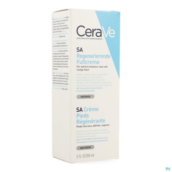 Cerave Sa Creme Pieds Regenerante 88Ml