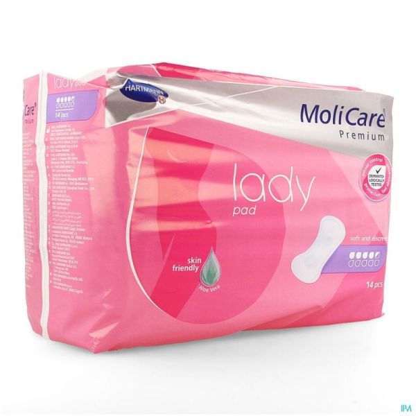 Molicare Premium Lady Pad 4,5 Drops 43X16,2Cm 14