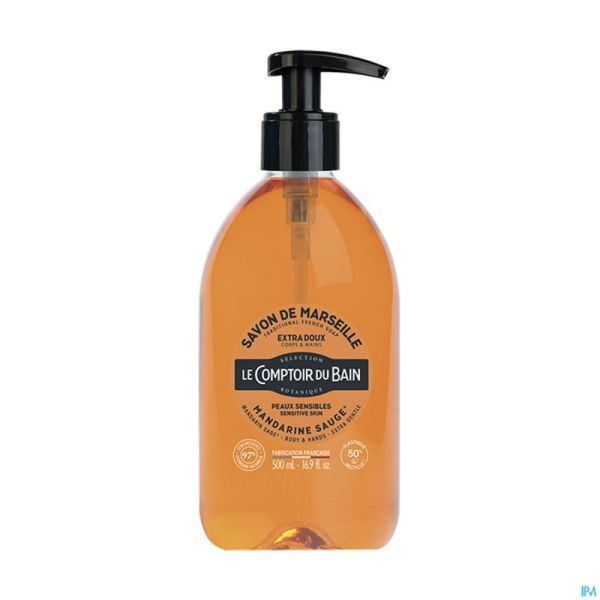 Lcb Savon Liquide Mandarine Sauge S/palme Fl 500ml