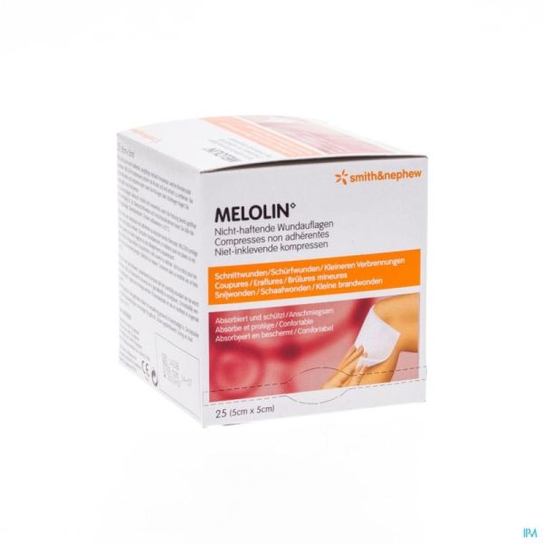 Melolin Cp Ster 5X 5Cm 25 66030260