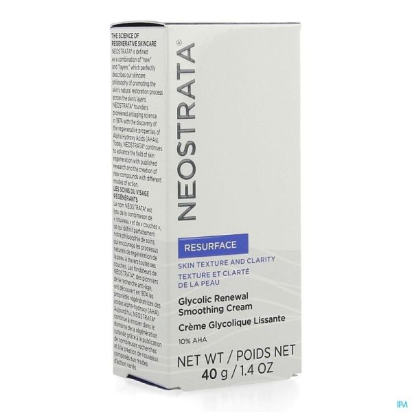 Neostrata Creme Glycolique Lissante Tube 40g