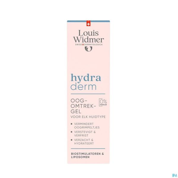 Widmer Hydraderm Oogomtrekgel Zonder Parfum 15ml