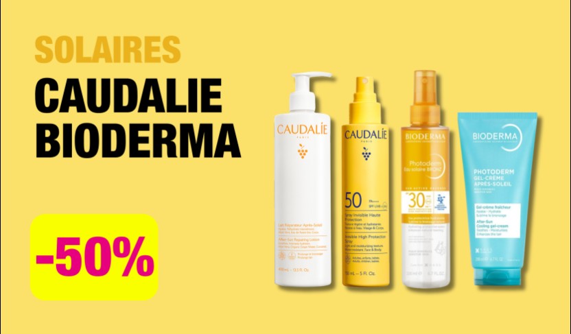 CAUDALIE & BIODERMA -50%